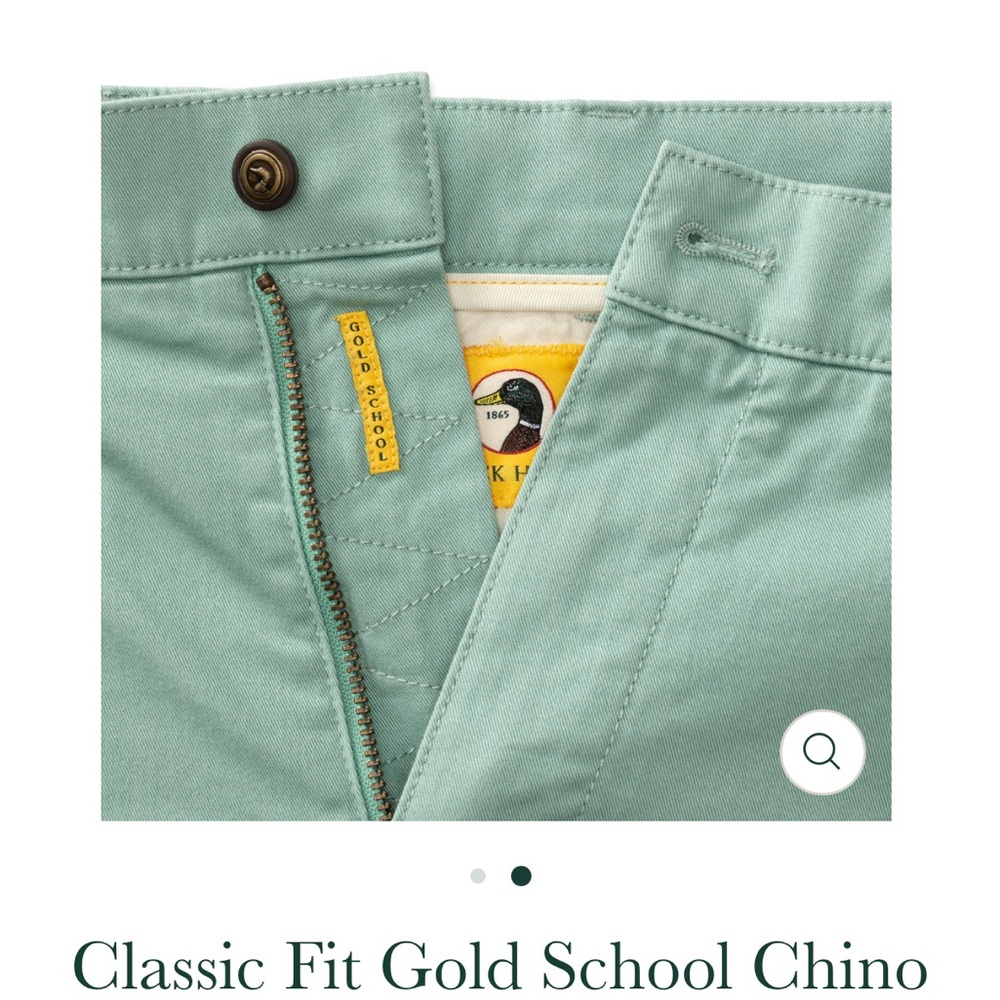 Duck Head Green Classic Casual Pants